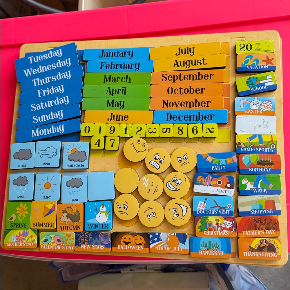 Colorful Educational Calendar Chart - Picture 3 of 8